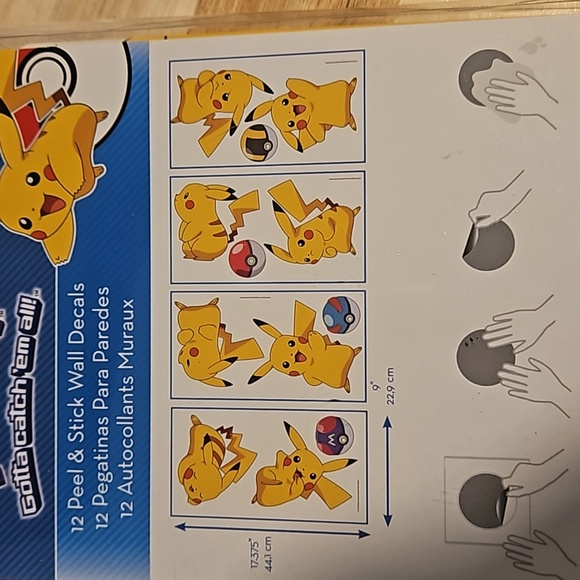 Pokemon Pikachu Wall Stickers - Picture 3 of 4